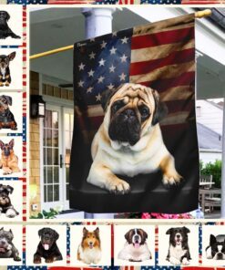 Personalized Dog Breeds American Flag