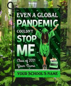 personalized even a global pandemic couldn’t stop me. class of 2021 black woman flag red ver 4377