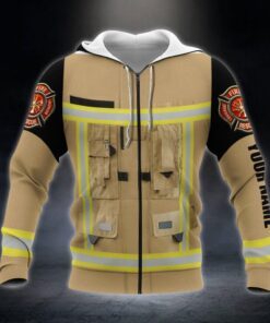 personalized firefighter custom name zip hoodie thb3724zhct 2779