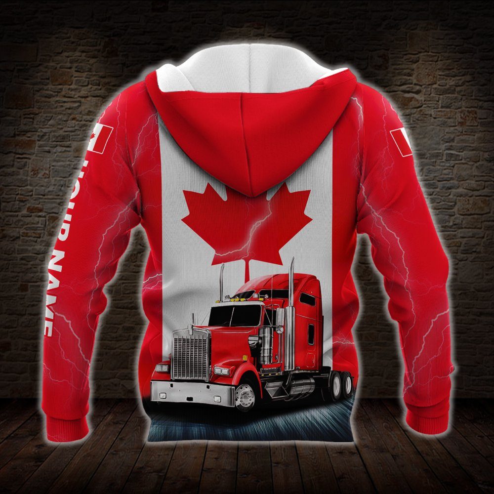 Personalized Freedom Convoy 2022 Zip Hoodie, Canadian Trucker, Truckers For Freedom, Mandate Freedom, Fringe Minority THN3747ZHCTv3 - Image 3