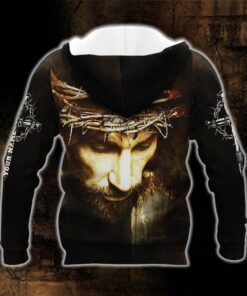 personalized jesus christian. fully vaccinated by the blood of jesus zip hoodie thh3690zhct 1014