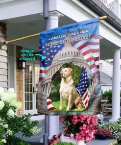 Personalized Land Of The Free Home Of The Brave United States Capitol Flag