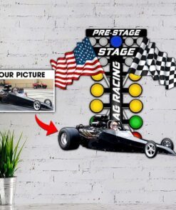 Personalized Race Car Custom Image Drag Racing Metal Sign, Race Car Sign, Dirt Track Racing Sign, Sports Sign TPT566MSCT