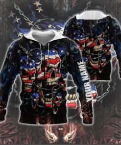 personalized skull 3d zip hoodie fire ntb302zhct 1599