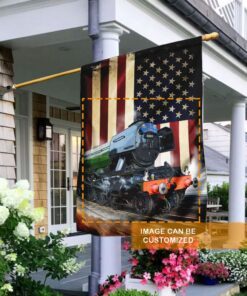 Personalized Steam Train American Flag ANL115FCT