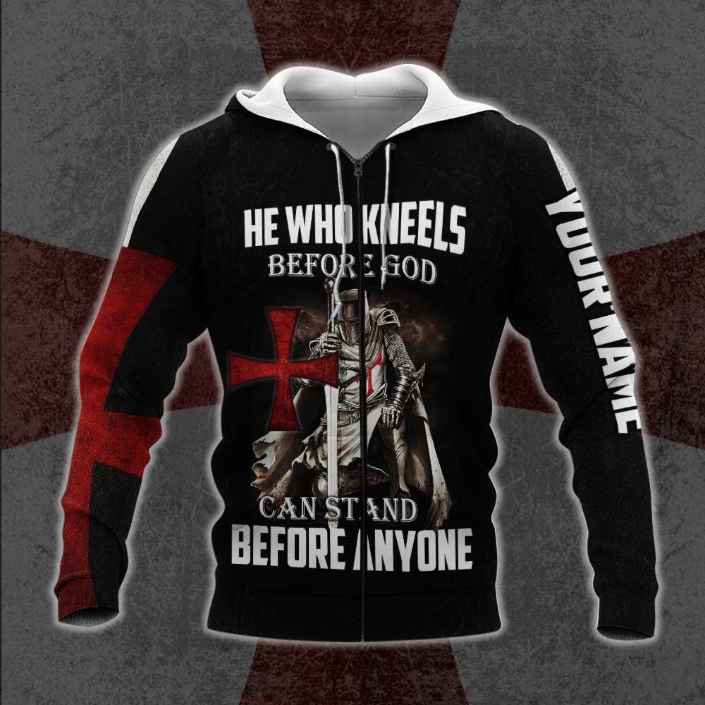 Personalized Templar Knight Warrior Of God Zip Hoodie DBD3160ZHCT - Image 3