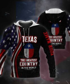 Personalized Texas Zip Hoodie Custom Name PS2912ZHCT2