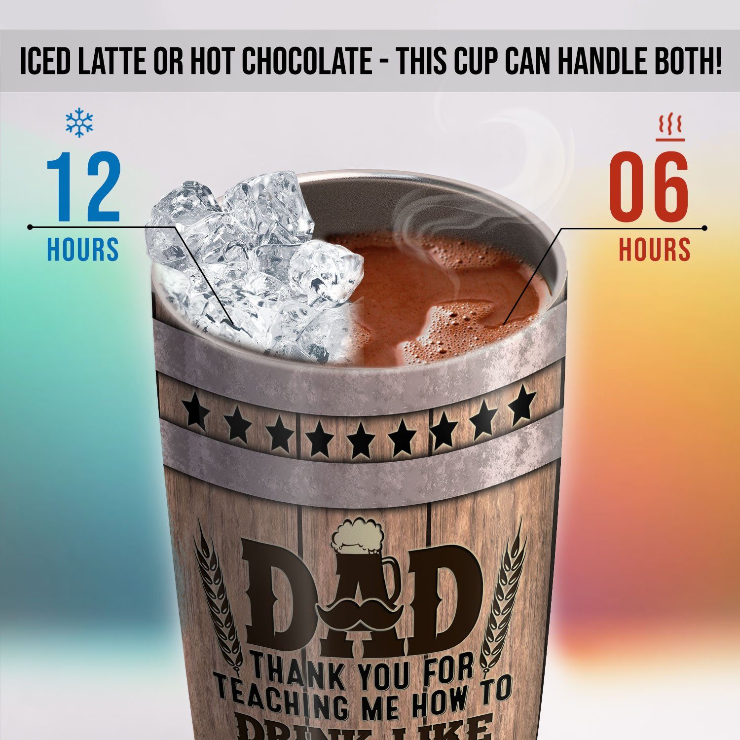 Personalized Thank You Dad, World's Greatest Dad Bod 20oz Tumbler TPT117TUCT - Image 4