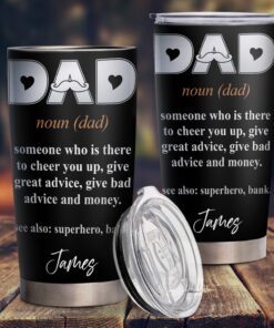 Personalized Tumbler Funny Dad Noun 20oz Tumbler LNT95TUCT
