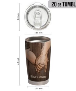 personalized tumbler to my dad, i love you 20oz tumbler lnt99tuct 1094