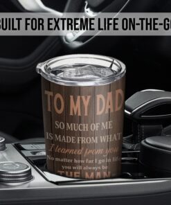 personalized tumbler to my dad, i love you 20oz tumbler lnt99tuct 3352