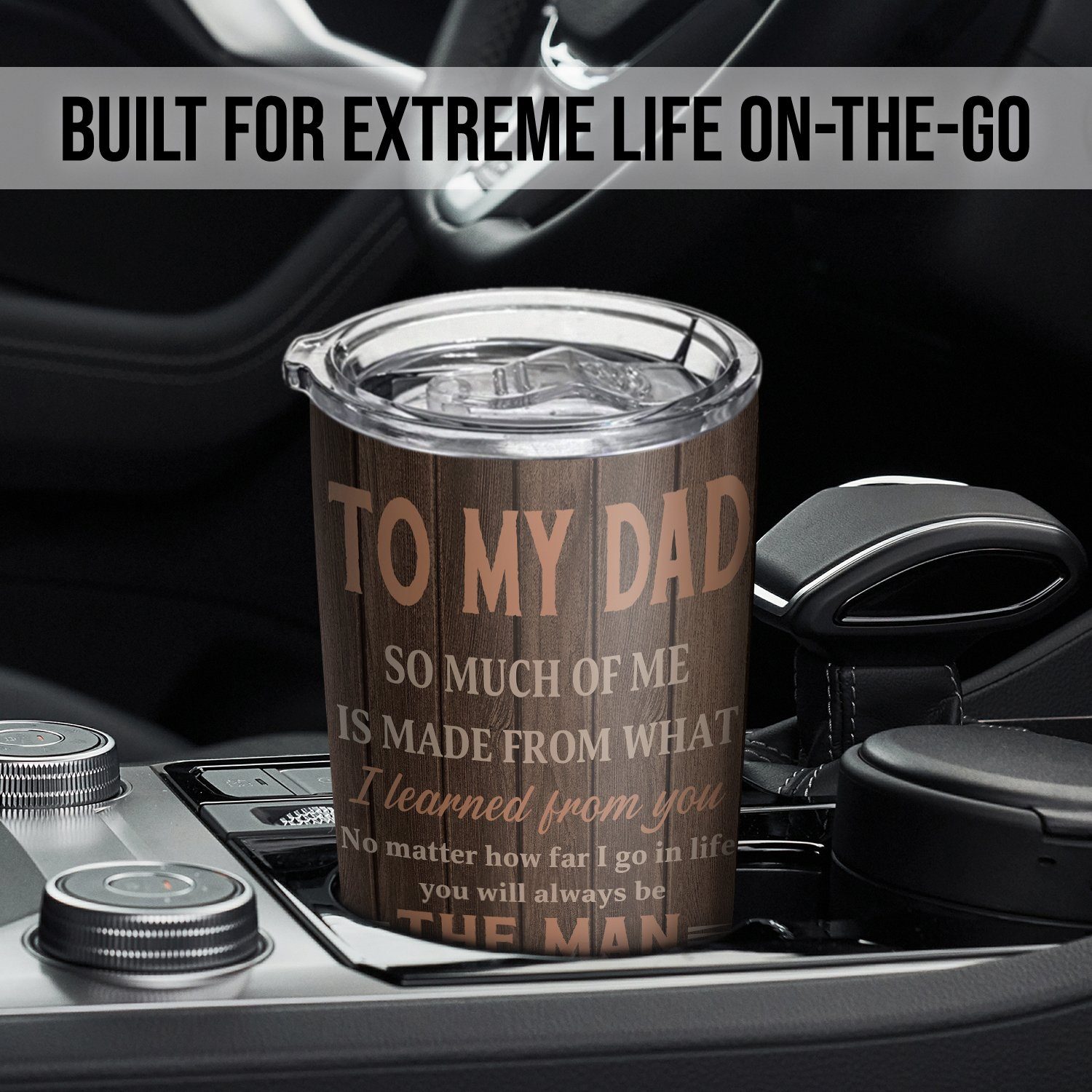 Personalized Tumbler To My Dad, I Love You 20oz Tumbler LNT99TUCT - Image 6