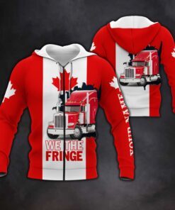 personalized we the fringe zip hoodie, freedom convoy 2022, canadian trucker, truckers for freedom, mandate freedom, fringe minority qnn704zhctv1 4124