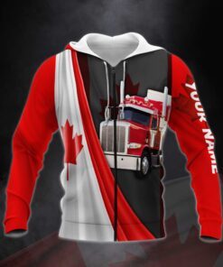 personalized zip hoodie canadian trucker custom name mlh2208zhct 2819