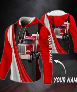 Personalized Zip Hoodie Canadian Trucker Custom Name MLH2208ZHCT