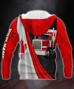 personalized zip hoodie canadian trucker custom name mlh2208zhct 8153