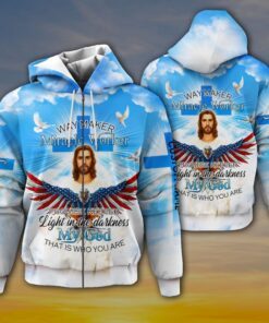personalized zip hoodie god jesus christ way maker miracle worker promise keeper custom name lha2123zhct 2805