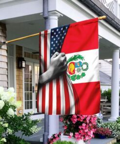 Peruvian American Flag TRL1069F