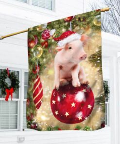 Pig Christmas Flag Bing Bong NTB386Fv3