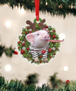 Pig Custom - Shaped Ornament Jolly NTB390Ov1
