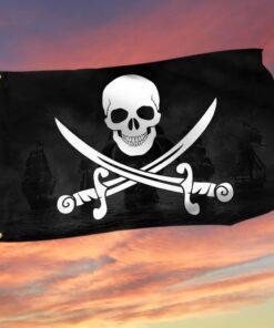 Pirate Flag Pirate Grommet Flag QTR244GF