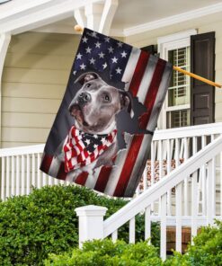 pit bull american flag 1305