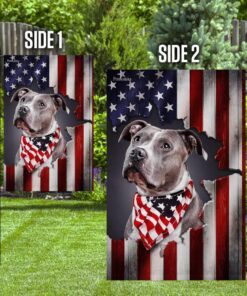 pit bull american flag 3547