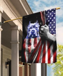 Pit Bull American Flag