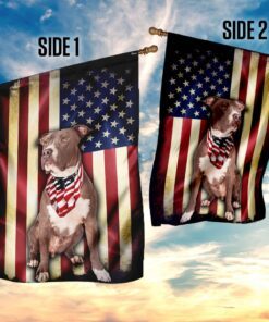 pit bull american flag 4018