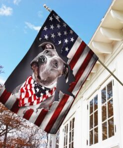 pit bull american flag 4021
