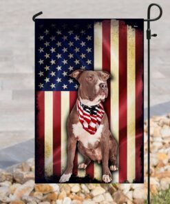 pit bull american flag 8203