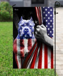 pit bull american flag 8516