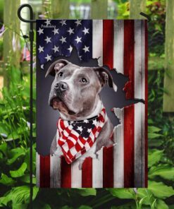 pit bull american flag 8608