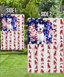 pit bull lover happy flag 4570