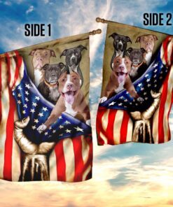 pitbull american flag 6521