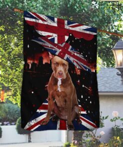 pitbull dog flag uk ntt47fv4 6006