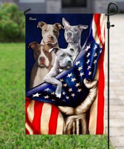 pitbull dogs flag 5013