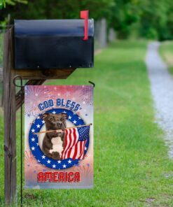 pitbull god bless america independence day flag 3340