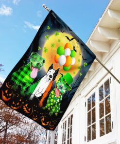 pitbull irish halloween flag 1308