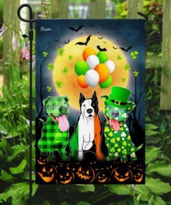 pitbull irish halloween flag 2273