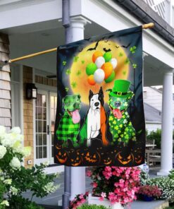 Pitbull Irish Halloween Flag
