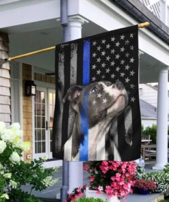 Pitbull Thin Blue Line Flag