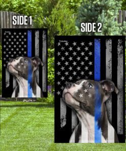 pitbull thin blue line flag 5546