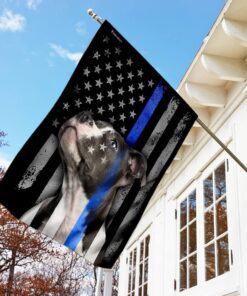 pitbull thin blue line flag 5587
