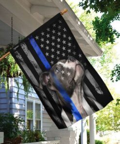 pitbull thin blue line flag 7303