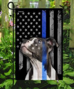 pitbull thin blue line flag 7410