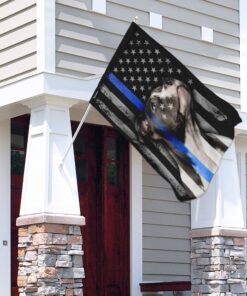 pitbull thin blue line flag 8813