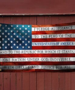 pledge of allegiance patriotic grommet flag trn1433gf 4252