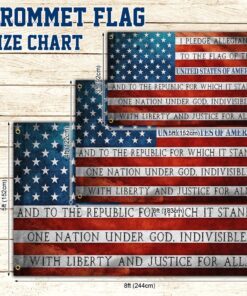 pledge of allegiance patriotic grommet flag trn1433gf 6273