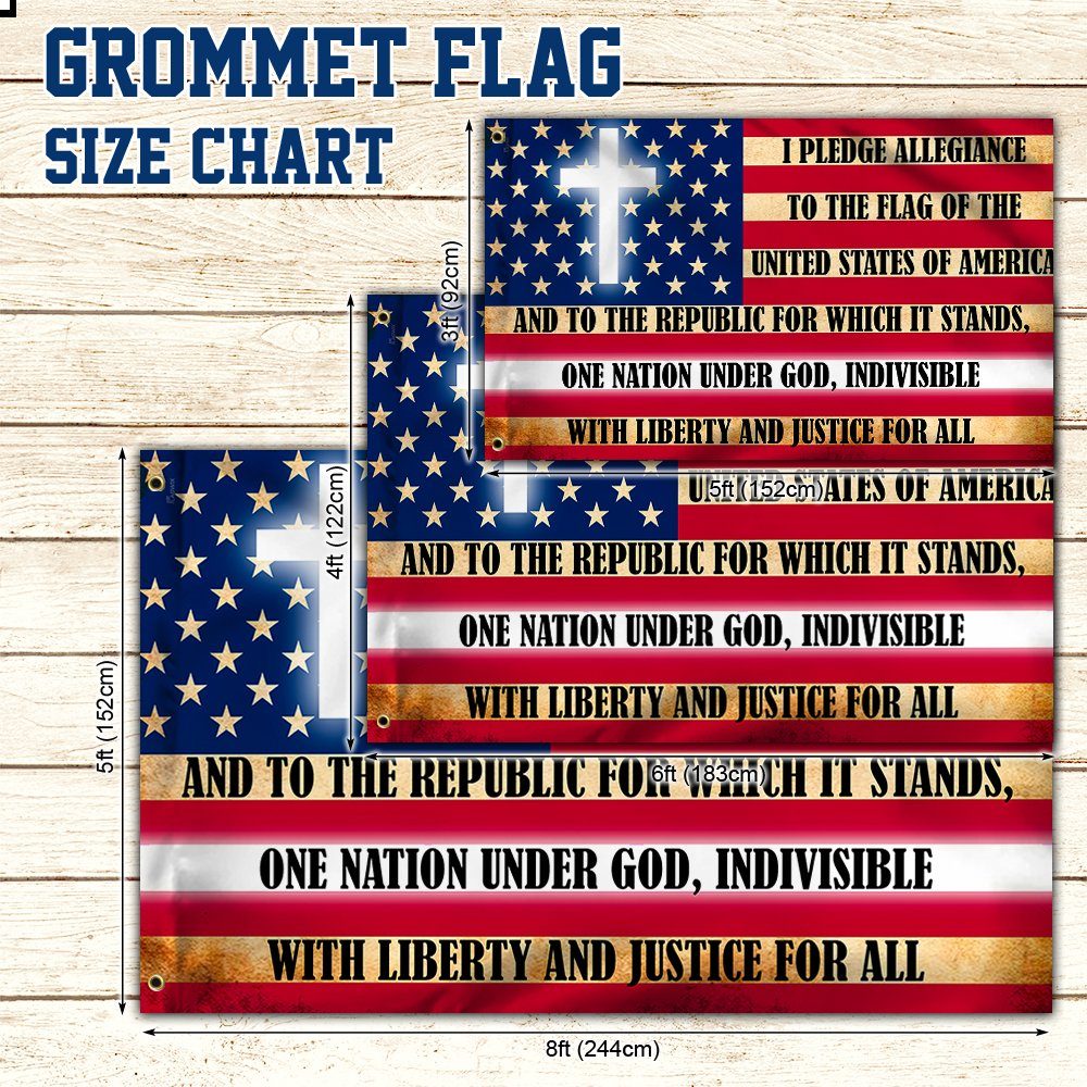 Pledge Of Allegiance To The Flag Of The United States Of America. One Nation Under God MTV32GF - Image 5